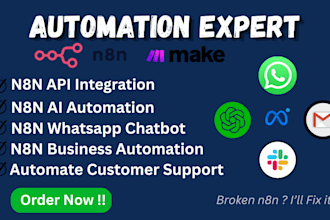 fix n8n workflow build n8n ai agent n8n automation whatsapp chatbot API setup