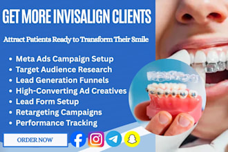 run meta ads to generate invisalign and dental patient leads for clinics