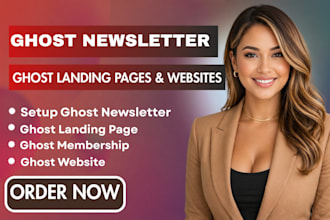 build ghost cms blog website ghost newsletter automation ghost website