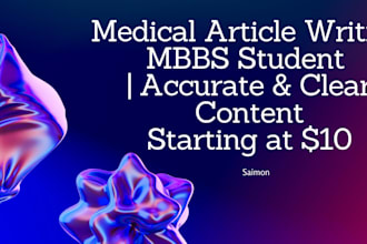 write clear, accurate medical articles for your health blog