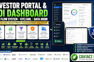 design investor portal roi dashboard deal flow system kyc aml document data room