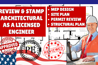 architect structural engineer usa stamp in illinois michigan