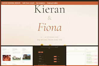 create a bespoke wedding website