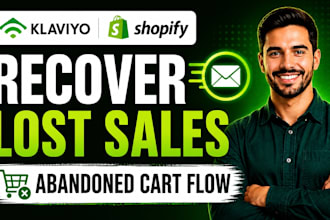 setup klaviyo email marketing flows and abandoned cart automation