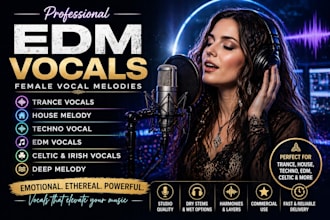 record trance house techno edm and celtic female vocals