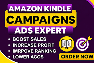 create amazon kdp book campaigns, ebook promotion ads, kindle book marketing