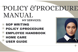 create a customized company policy and procedure manua