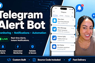 custom telegram bot for community alerts, monitoring, and automated notification