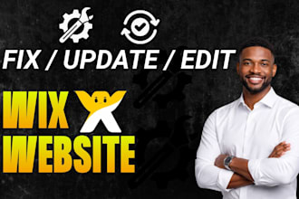 create wix website, edit wix, fix wix website redesign wix revamp wix website