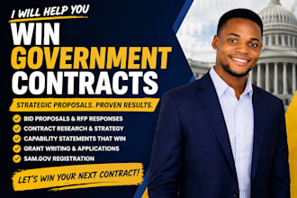 write a winning government contract proposal, rfp, rfq, and bid responses