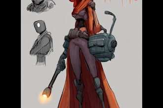 design a concept art character or object