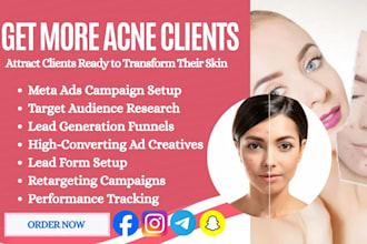 get high paying acne and skin treatment clients using meta ads