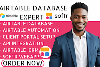 setup airtable data base airtable crm airtable automation softr webapp airtable