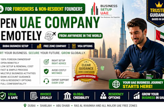help investors open uae company and investor visa setup remotely and grow wealth