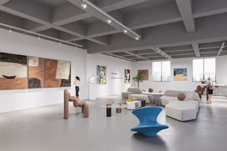 create realistic 3d art gallery visualization