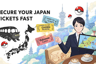 secure a ticket at pokepark kanto, pokepark,ghibil museum,pokemon cafe
