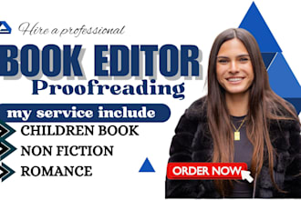 developmental edit proofreading non fiction romance sci fantansy book editor