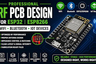 design rf pcb for esp32 esp8266 wifi bluetooth antenna and wireless iot devices