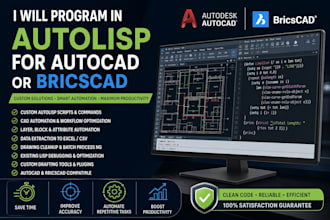 create custom autolisp automation for autocad and bricscad