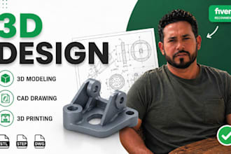 3d modeling, cad technical drawing, stl file, 3d product cad design 3d printing