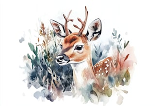 draw handmade watercolor any illustration