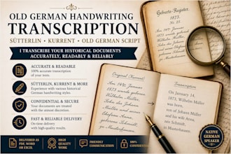 transcribe old german handwriting like sütterlin and kurrent