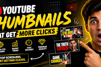 design high CTR youtube thumbnails that get more clicks