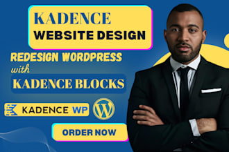 redesign kadence wordpress landing page setup word press booking