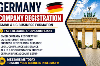 handle germany company registration, gmbh ug business formation
