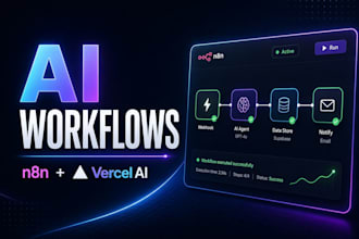 build ai powered n8n and vercel ai workflows for your agency