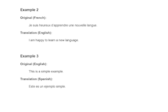 ferai la traduction des mots ou des phrases