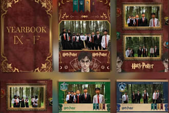 design elementary photobook yearbook graduation memory book family photo collage