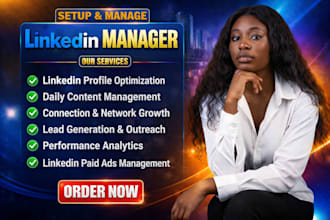 be your linkedin manager to send cold messages, connection request and outreach