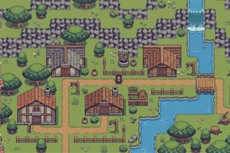 do top down pixel art tileset tilemap pixel background game asset spritesheet