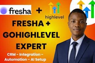 setup fresha crm booking system with gohiglevel, zapier make n8n integration