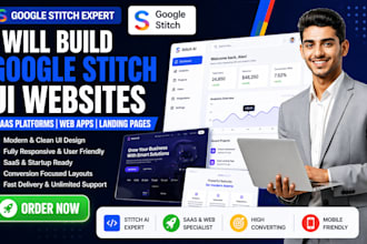 build google stitch generated UI websites saas platforms web app landing page UI