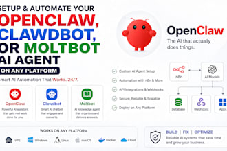setup and automate your openclaw, clawdbot, or moltbot ai agent on any platform