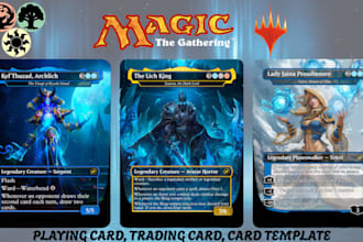 design custom mtg, playing card trading card game card template tcg pokemon card