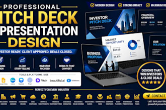 do investor pitch deck design sales proposal deck design powerpoint presentation