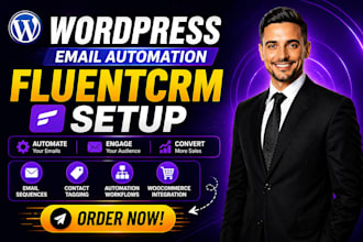 do wordpress email automation, fluentcrm setup email sequences, contact tagging