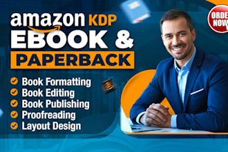 do book formatting paper back formatting amazon kdp formatting