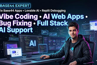 develop base44 bug fixing base44 base 44 app base 44 expert base 44 replit ai