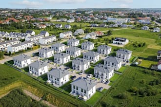 revit 3d residential real estate housing design,exterior render,urban masterplan