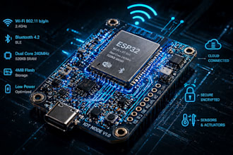design esp32 stm32 iot pcb with embedded firmware and layout