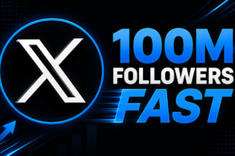 grow and bring 1m x followers to your x management page with twitter x marketing