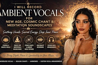 sing for your new age ambient, cosmic chant and meditation soundscape