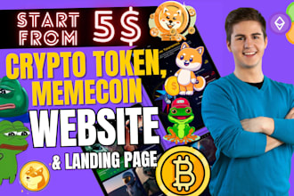 create presale website, launchpad, meme coin website