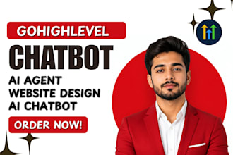 build gohighlevel ai chatbot, ai agent, sales funnel and CRM automation
