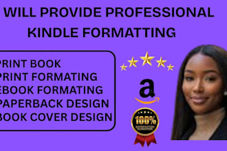 do book formatting for amazon KDP, ingram spark