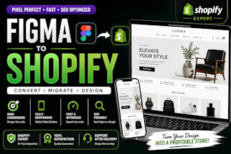 convert figma to shopify store migration CSS js PSD xd HTML shopify store design